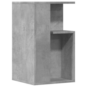 vidaXL Table d'appoint gris béton 35x35x60 cm bois d'ingénierie
