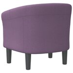 vidaXL Fauteuil cabriolet violet tissu