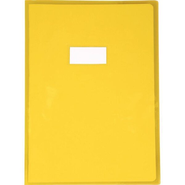 Protège-cahier cristalux sans rabats PVC 22/100ème 21 x 29 7 cm jaune CALLIGRAPHE