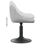 vidaXL Tabouret de bar Gris clair Velours