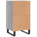 vidaXL Buffets 2 Pièces sonoma gris 40x35x70 cm bois d'ingénierie