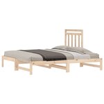 vidaXL Lit coulissant 2x(90x190) cm Bois de pin massif