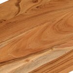 vidaXL Dessus de bureau 80x60x2 5cm rectangulaire bois massif d'acacia