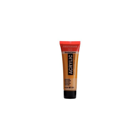 Peinture acrylique en tube ocre or 20ml - amsterdam