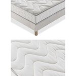 Ensemble sommier + matelas 90 x 190 - 5 zones et mémoire de forme - 16 cm