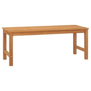 vidaXL Banc de jardin 114 cm bois de teck solide