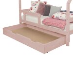 Tiroir de lit 120 x 200 BUDDY - rose pastel
