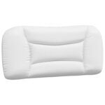 vidaXL Coussin de tête de lit blanc 80 cm similicuir
