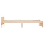 vidaXL Cadre de lit Bois massif 100x200 cm