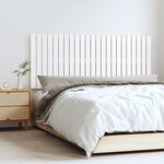 vidaXL Tête de lit murale Blanc 147x3x60 cm Bois massif de pin