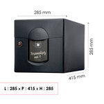 Boite aux lettres Soléa 2 portes Noir Sablé 2100 MS