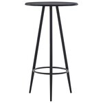 vidaXL Ensemble de bar 3 Pièces Tissu Gris foncé
