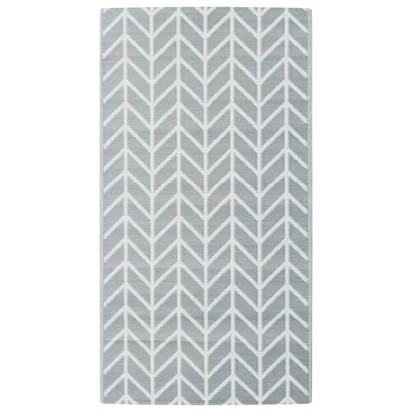 vidaXL Tapis d'extérieur Gris 80x150 cm PP