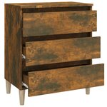 vidaXL Buffet Chêne fumé 60x35x69 cm Bois d'ingénierie