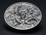 Pièce de monnaie en Argent 10 Dollars g 155.5 (5 oz) Millésime 2024 Chinese Dragon Art CHINESE DRAGON ART