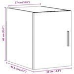vidaXL Armoire murale gris béton 30x42 5x40 cm bois d'ingénierie