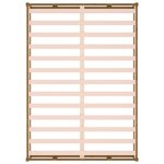vidaXL Cadre de lit Marron miel 120x200 cm Bois massif