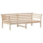vidaXL Lit de jour 75x190 cm Bois de pin massif