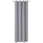 vidaXL Rideau occultant avec œillets métalliques 270 x 245 cm Gris