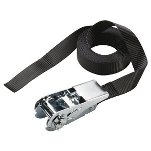 Sangle à Cliquet Certifiée Noir 2 5m x 25mm Sangle