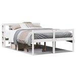 vidaXL Lit pour personne âgée et tête de lit 140x200cm bois pin massif