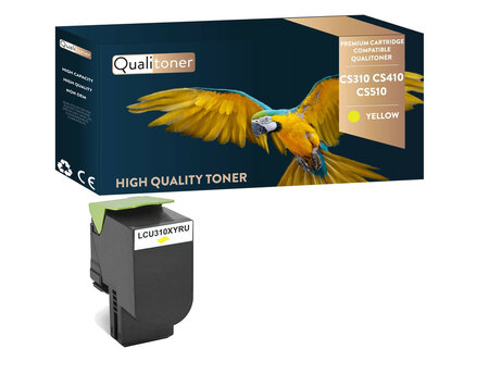 Qualitoner x1 toner cs510 cs310 cs410 cs310dn cs410n jaune compatible pour lexmark