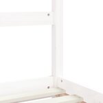 vidaXL Cadre de lit pour enfants blanc 90x190 cm bois de pin massif