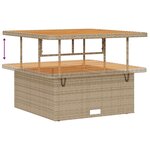 Ensemble de canapé de jardin de 13 pièces vidaXL avec coussins beige poly rotin