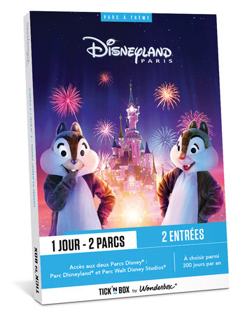 Coffret cadeau - TICKETBOX - Disneyland Paris 1 jour / 2 parcs