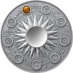 Pièce de monnaie en Argent 10 Cedis g 62.2 (2 oz) Millésime 2024 Solar System MARS