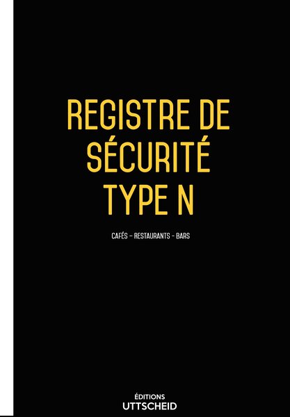 Registre de sécurité incendie ERP de type M (magasins) 2024 UTTSCHEID