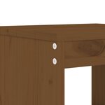 vidaXL Ensemble de bistrot de jardin 3 Pièces marron miel bois pin massif