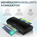 ACROPAQ Plastifieuse A4  A5  A6 etc- Machine à plastifier à chaud et à froid- V 250 mm/min- Arrêt Automatique- Anti bourrage