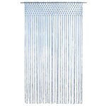 vidaXL Rideau en macramé Bleu 140x240 cm Coton