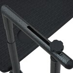 vidaXL Table de balcon Noir 60x64x83 5 cm Plastique Aspect de rotin