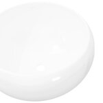 vidaXL Lavabo ronde Céramique Blanc 40 x 15 cm