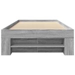 vidaXL Cadre de lit sonoma gris 90x200 cm bois d'ingénierie