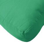 vidaXL Coussins de palette lot de 2 vert tissu