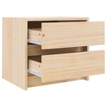 vidaXL Tables de chevet 2 Pièces 40x31x35 5 cm bois de pin massif