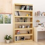 vidaXL Bibliothèque/Séparateur de pièce 100x30x200 cm pin massif