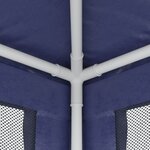 vidaXL Tente de fête avec 8 parois latérales en maille Bleu 3x9 m PEHD