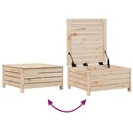 vidaXL Salon de jardin 7 Pièces bois de pin massif