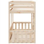 vidaXL Lit superposé 90x190 cm Bois de pin massif