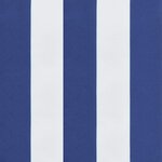 vidaXL Coussins de banc de jardin lot de 2 rayures bleues et blanches
