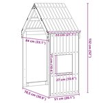 vidaXL Toit de lit pour enfants 55x84x132 cm bois de pin massif