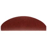 vidaXL Tapis d'escalier auto-adhésif Poinçon aiguilleté 15 Pièces Rouge