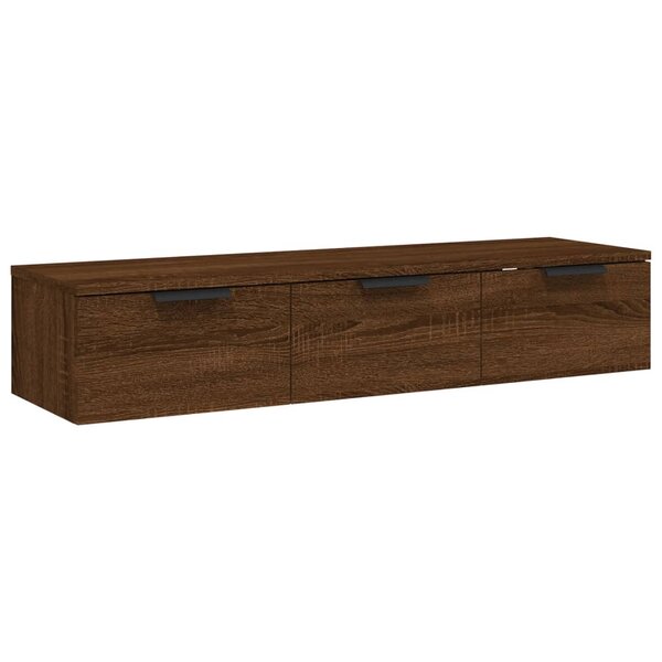 vidaXL Armoire murale Chêne marron 102x30x20 cm Bois d'ingénierie