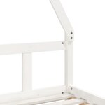 vidaXL Cadre de lit pour enfants blanc 90x190 cm bois de pin massif