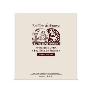 Recharges Supra Yvert pour feuillets de France format vertical.