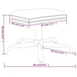 vidaXL Repose-pied Vert foncé 60x60x36 cm Tissu